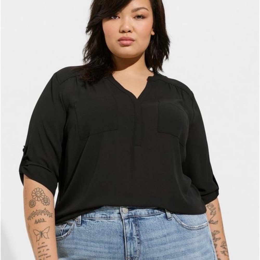 Torrid Harper Georgette Blouse NWT size 4